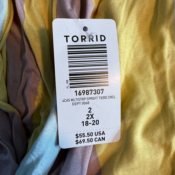 NWT Torrid Super soft pastel skirt size 2 - Picture 2 of 2